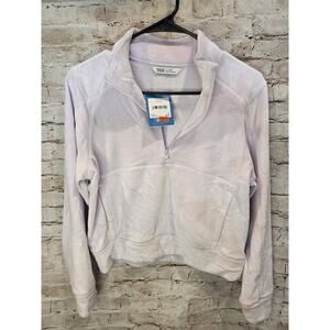 DSG Girls Hoodie Size Large Purple Quartz NWT Half Zip Up